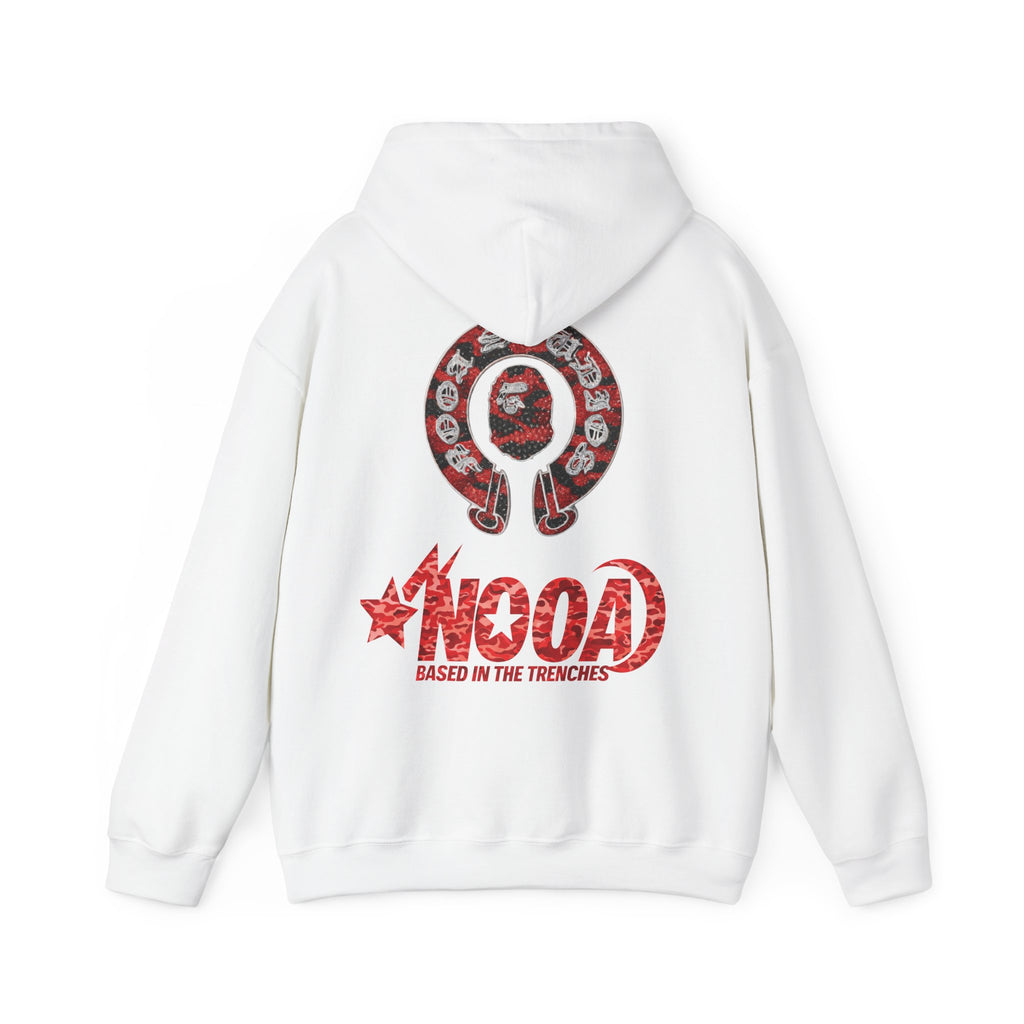 NOOA 'Based in the Trenches' Graphic Hoodie — Retro Star Logo Pullover