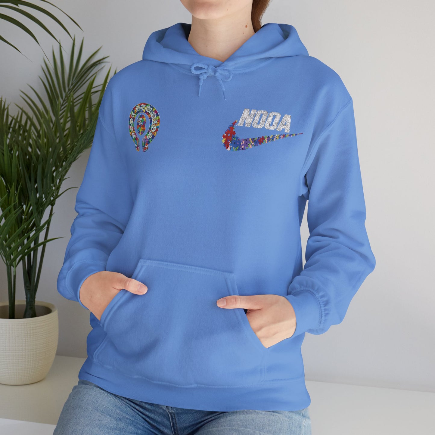 NOOA Floral Logo Hoodie - Colorful Nike Swoosh Pullover