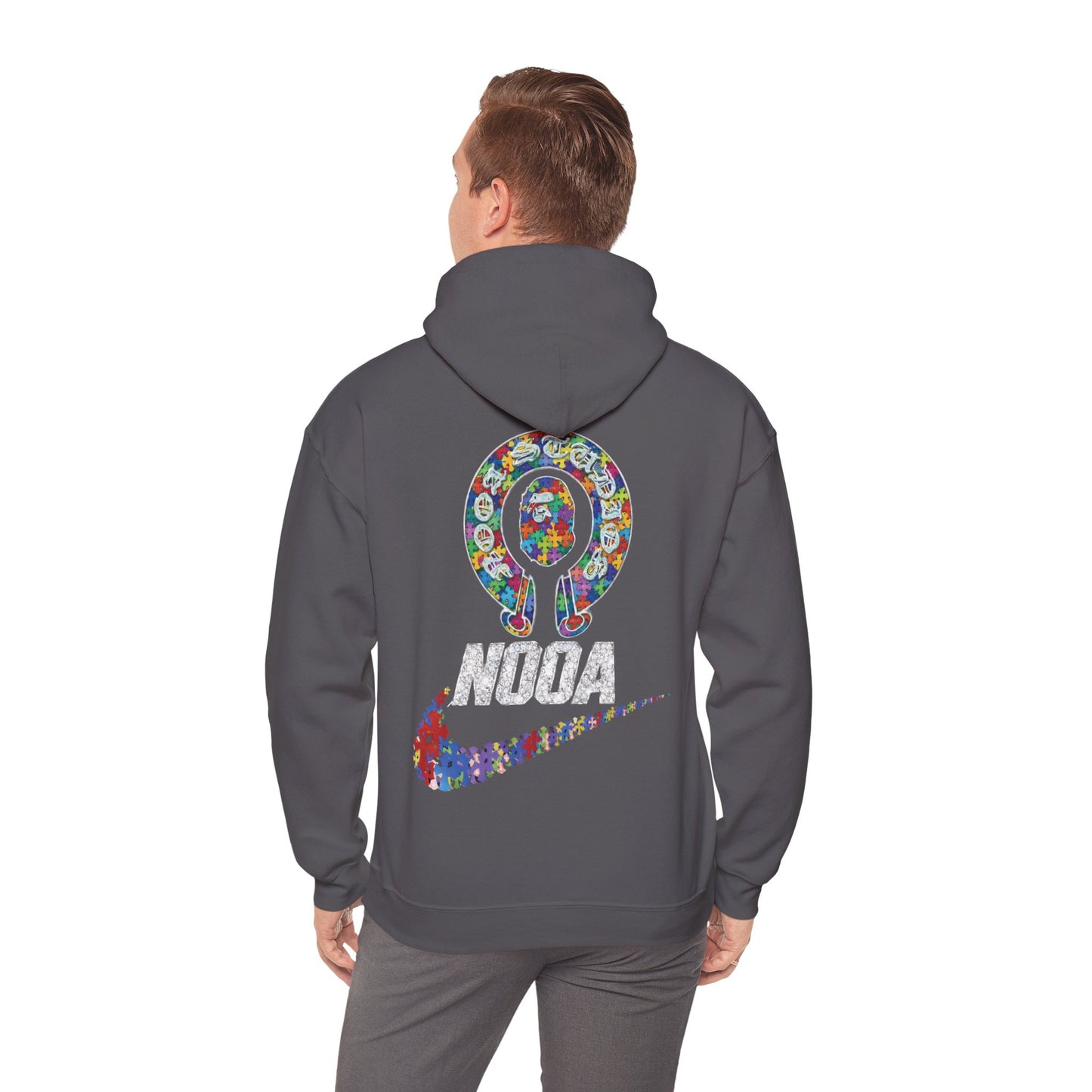 NOOA Floral Logo Hoodie - Colorful Nike Swoosh Pullover