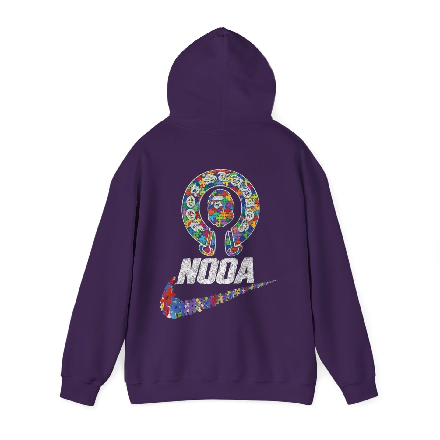 NOOA Floral Logo Hoodie - Colorful Nike Swoosh Pullover
