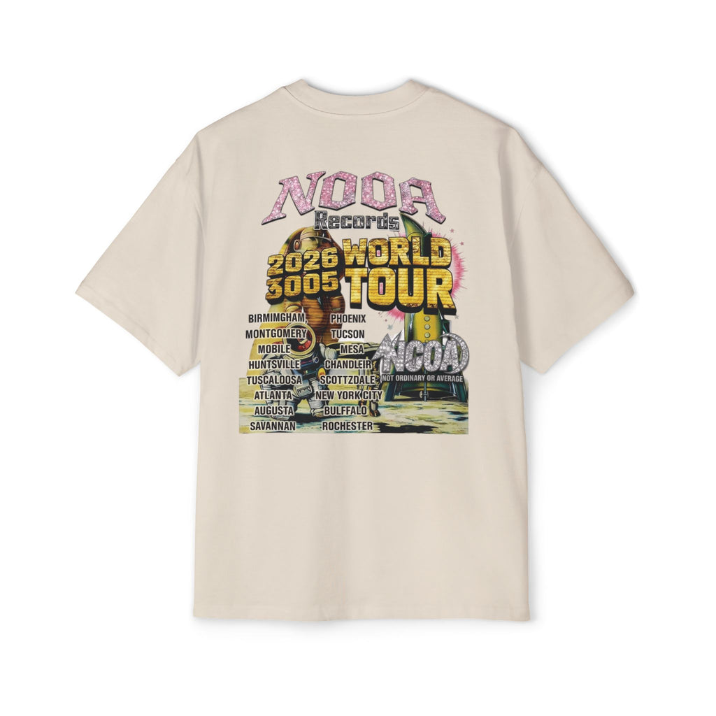 Vintage Space Tour T‑Shirt — "Nooa Studios 2026 World Tour" Graphic Tee