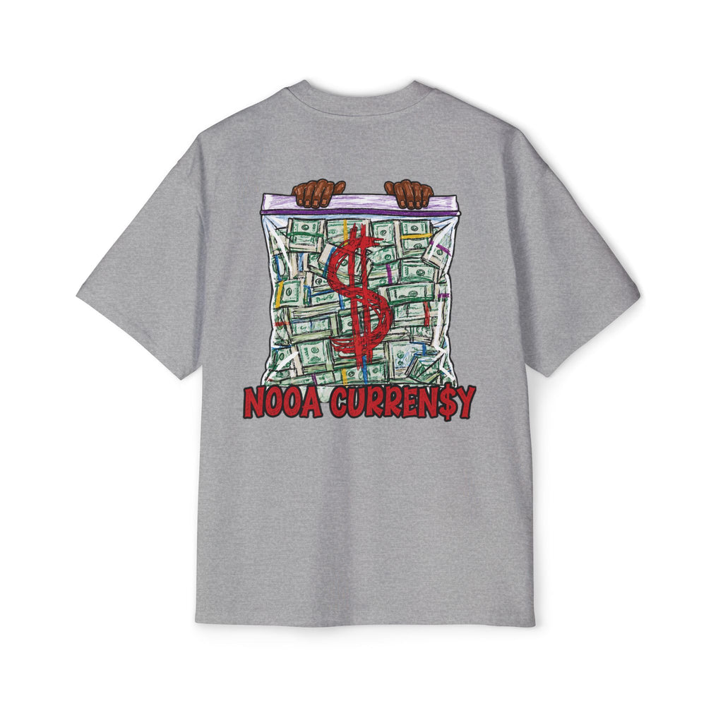 Money Bag Graphic Tee — "Nooa Currency" Oversized Men’s T-Shirt