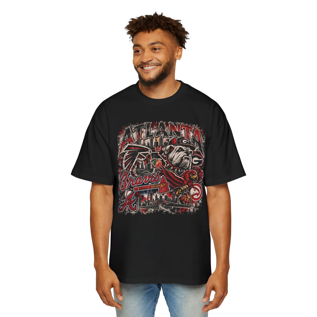 Atlanta Sports Graphic Tee - Falcons & Braves Vintage Mashup