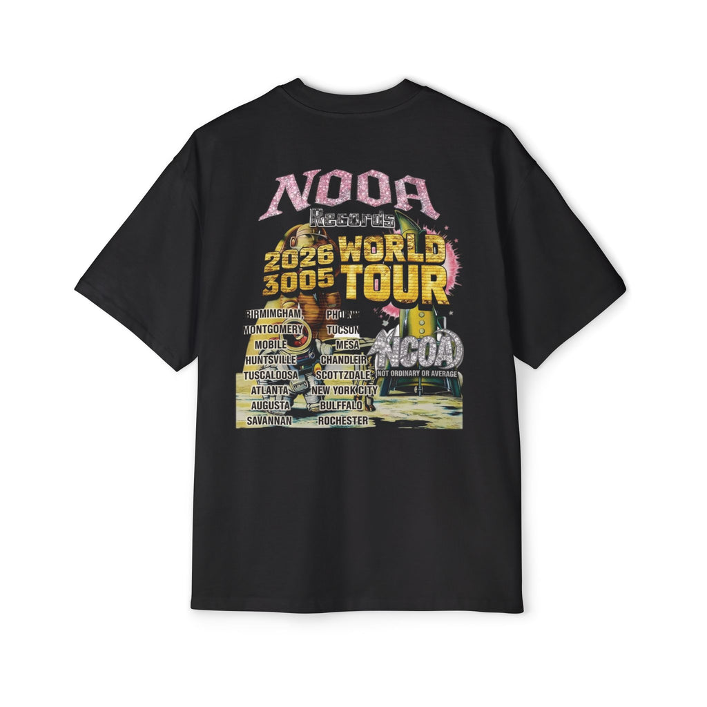 Vintage Space Tour T‑Shirt — "Nooa Studios 2026 World Tour" Graphic Tee