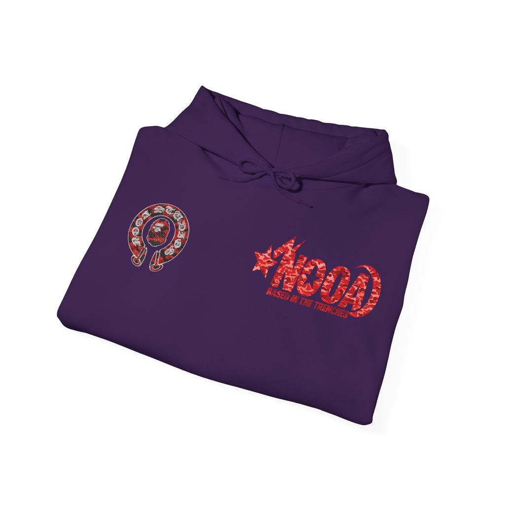 NOOA 'Based in the Trenches' Graphic Hoodie — Retro Star Logo Pullover