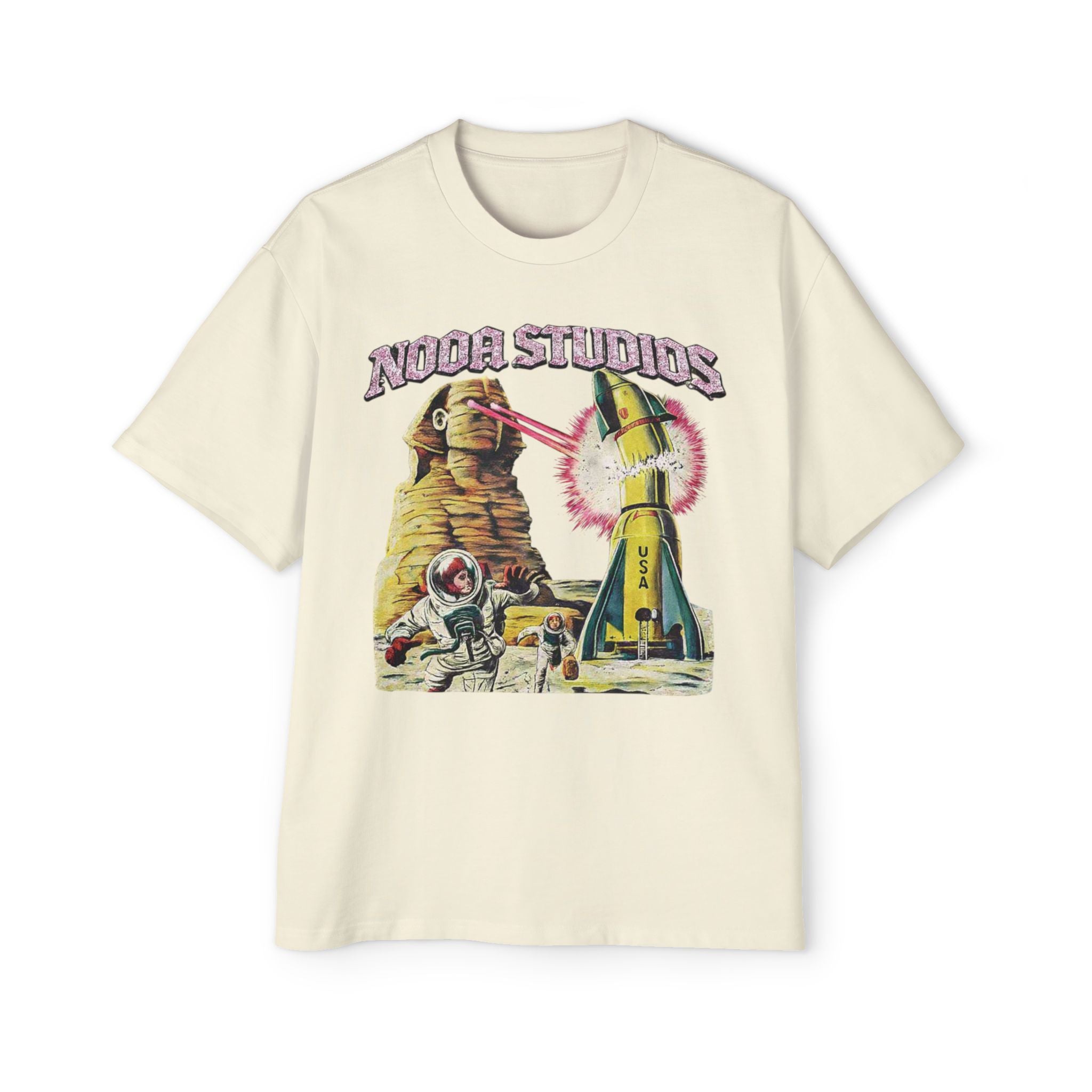 Vintage Space Tour T‑Shirt — "Nooa Studios 2026 World Tour" Graphic Tee