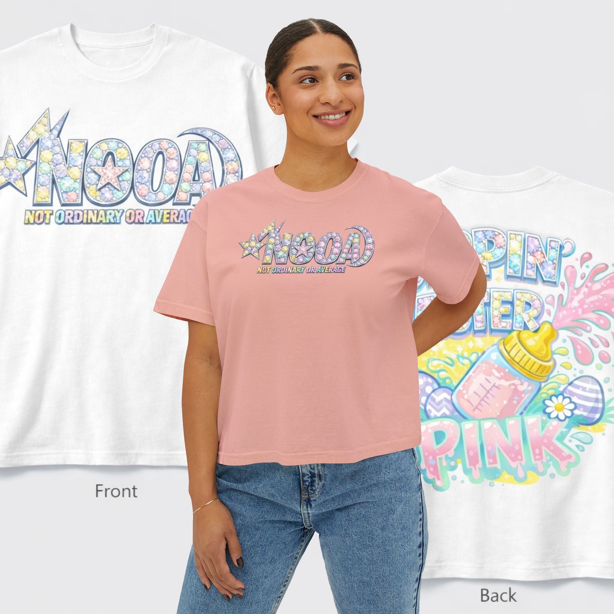 SIPPIN EASTER CROPPED TEE