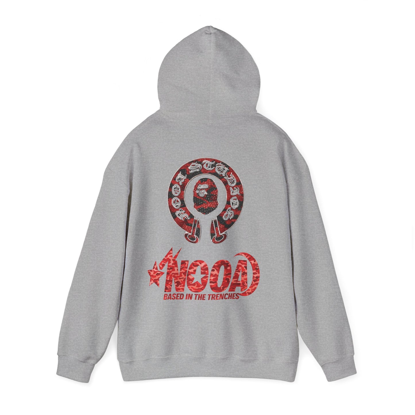 NOOA 'Based in the Trenches' Graphic Hoodie — Retro Star Logo Pullover