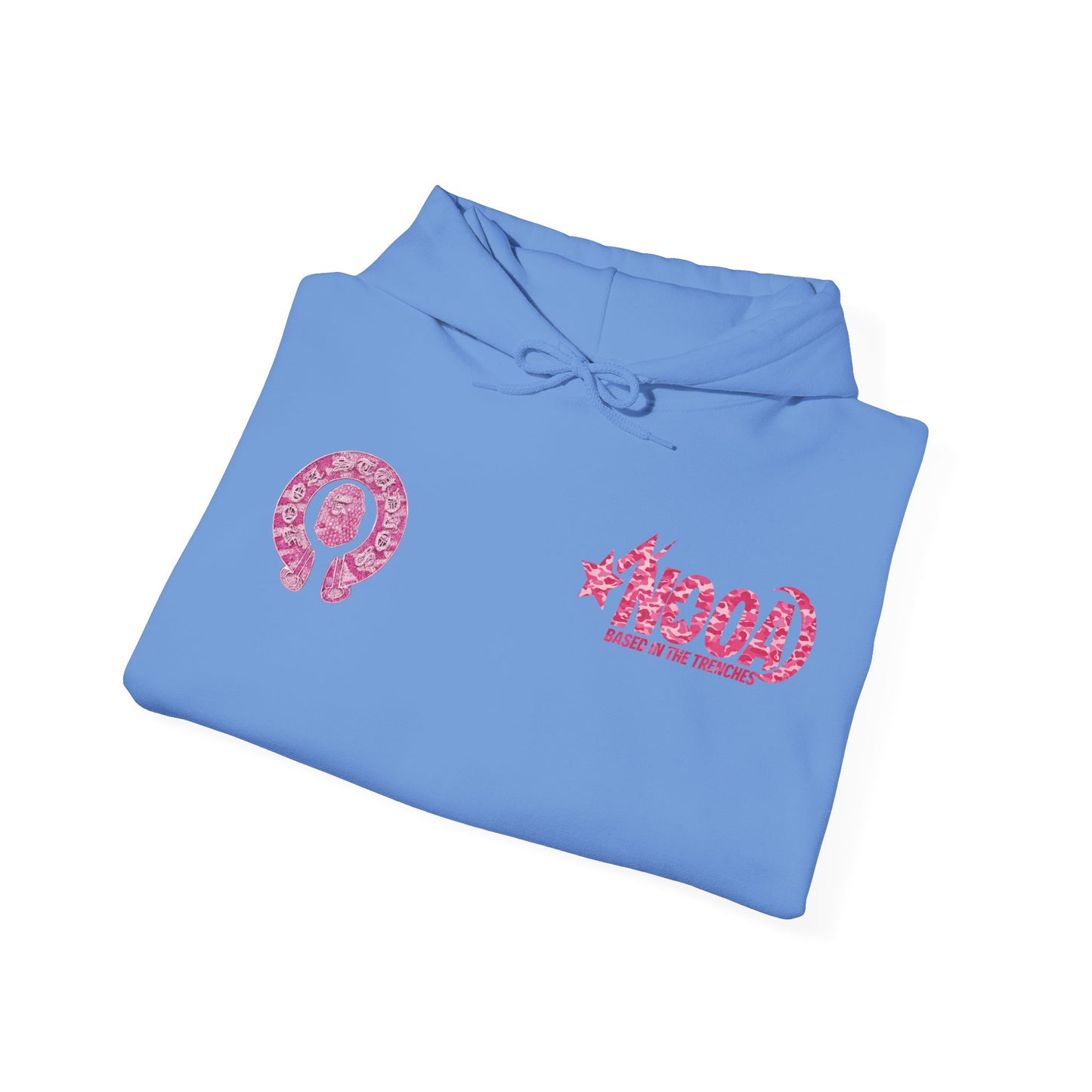 Hoodie — NOOA Pink Logo Graphic Hoodie (Based in the Trenches)