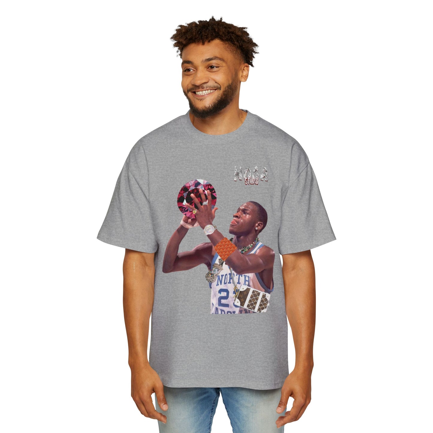 MJ COLLEGE Heavy Oversized Tee