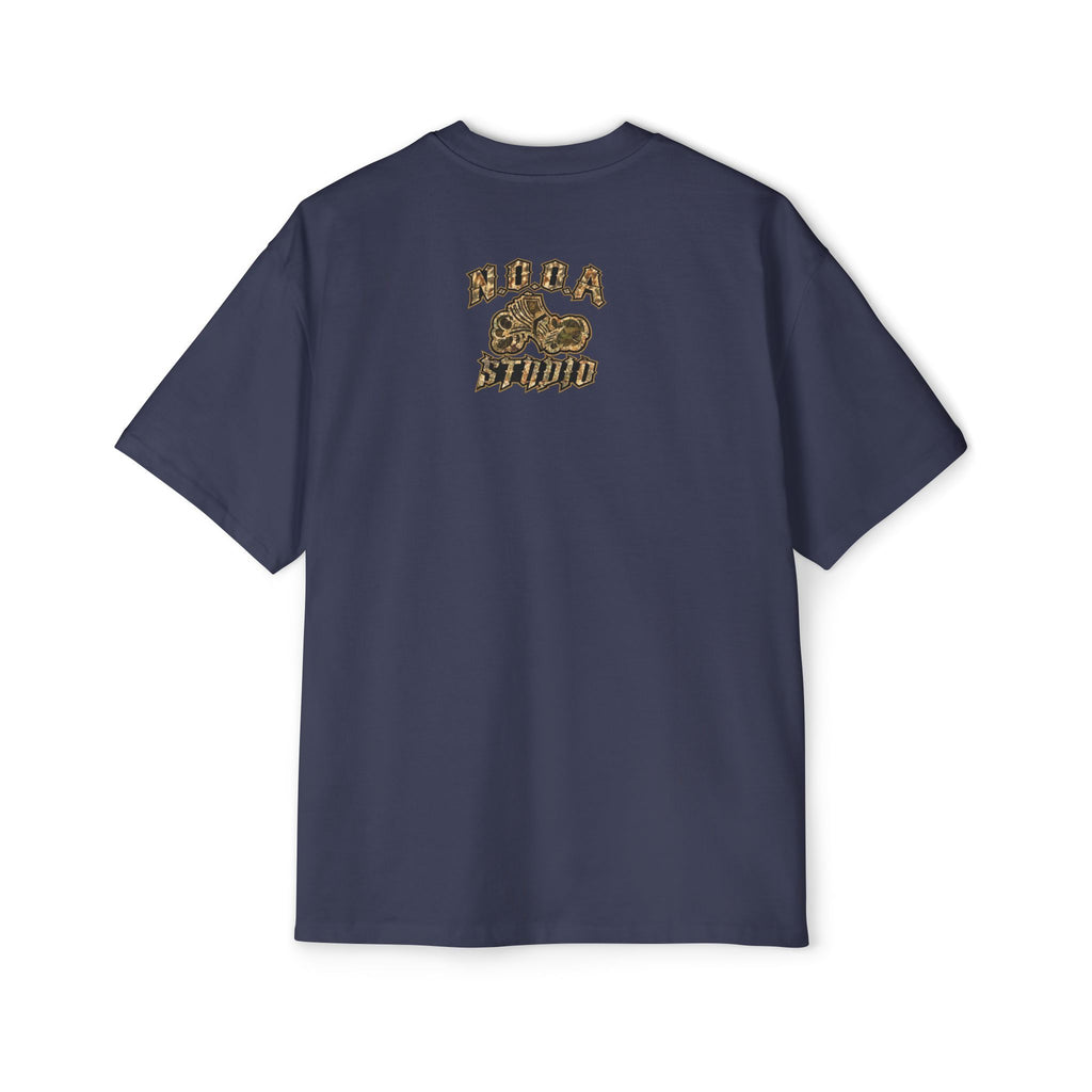 Men's Oversized Tee — Retro Hip-Hop Collage "Don't Let it Move" Graphic