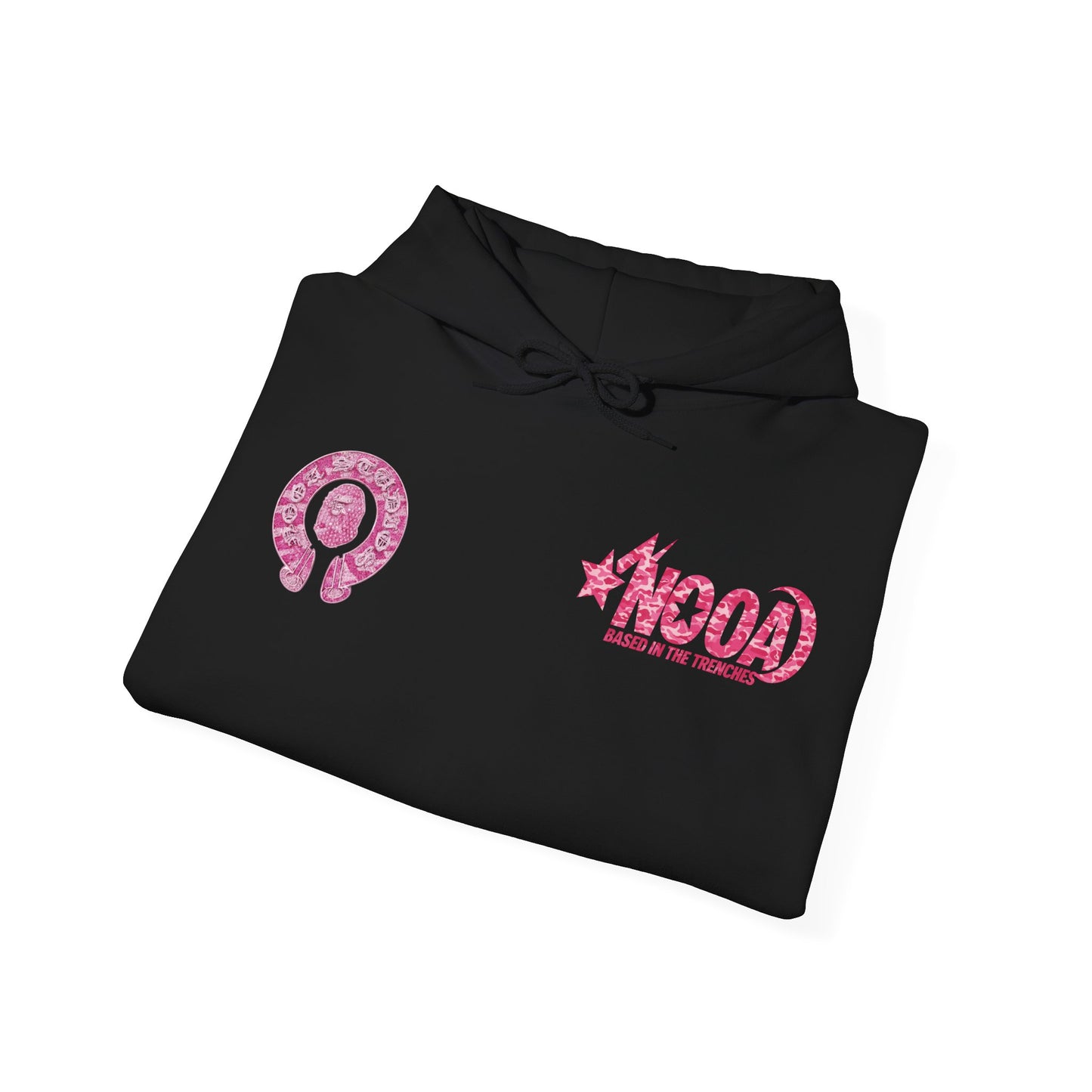 Hoodie — NOOA Pink Logo Graphic Hoodie (Based in the Trenches)
