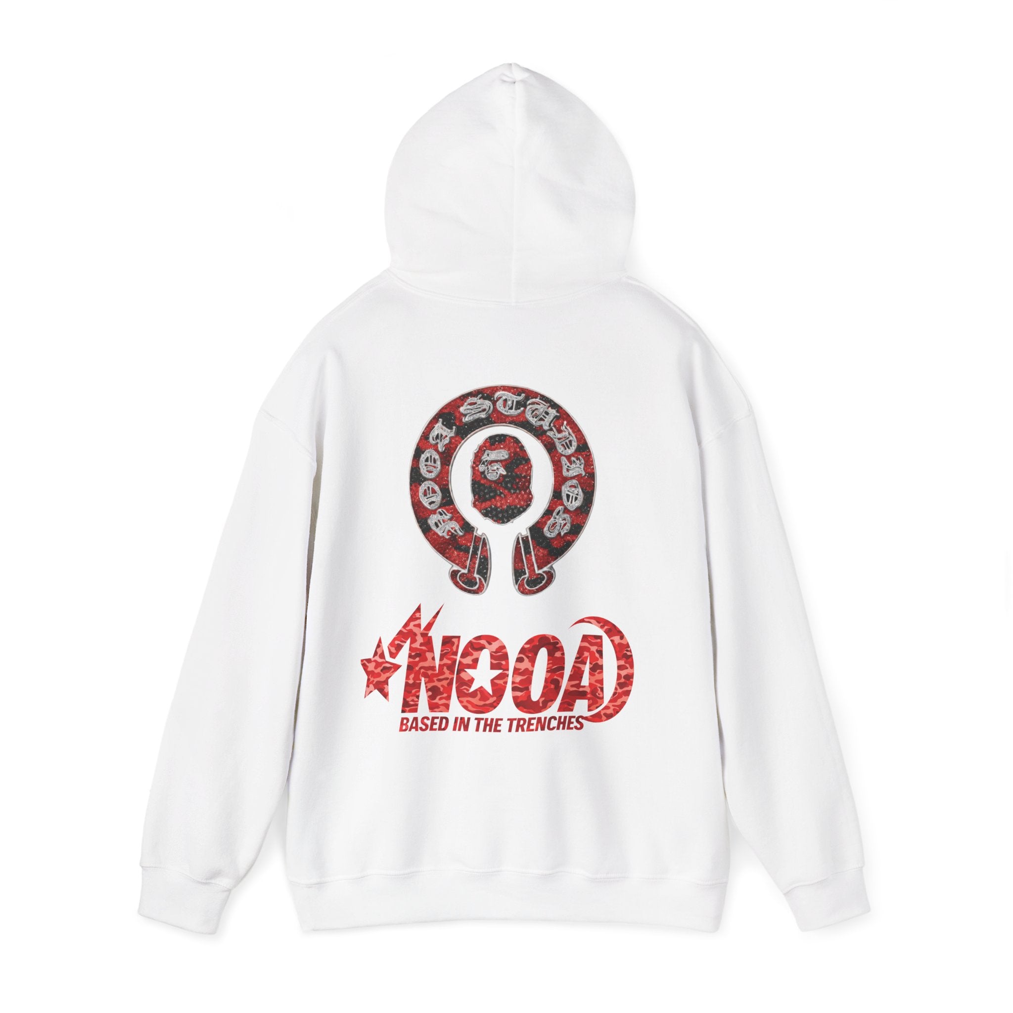 NOOA 'Based in the Trenches' Graphic Hoodie — Retro Star Logo Pullover