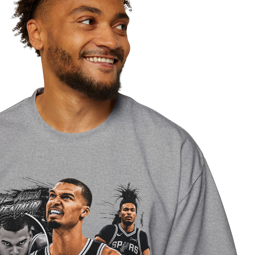 Spurs Basketball Graphic Tee — Retro Collage & Bling Back Print
