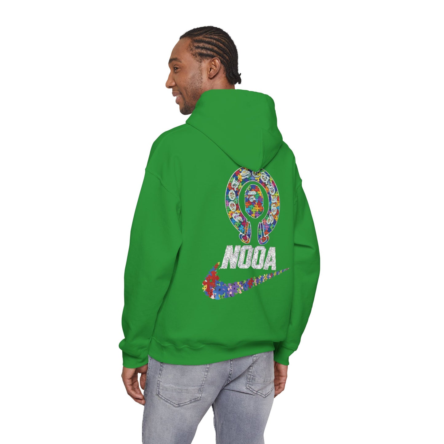 NOOA Floral Logo Hoodie - Colorful Nike Swoosh Pullover