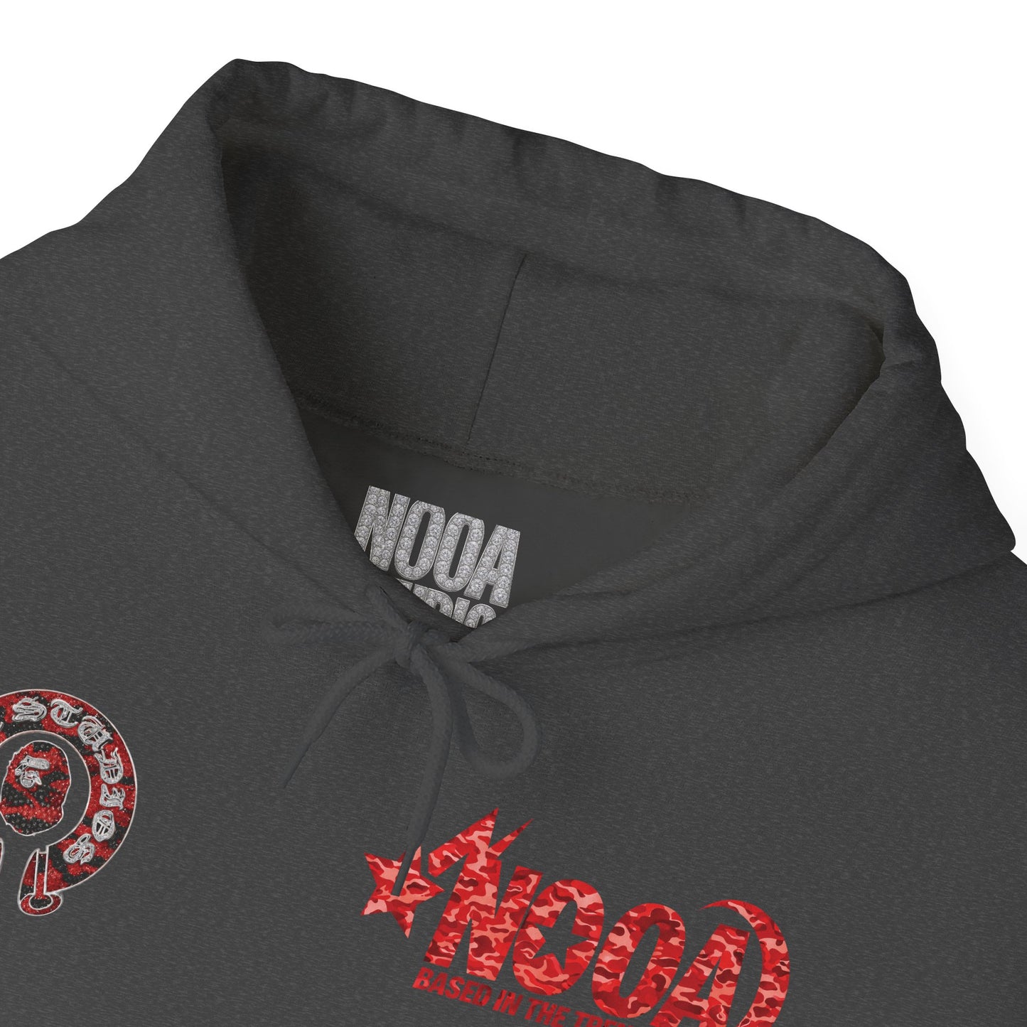 NOOA 'Based in the Trenches' Graphic Hoodie — Retro Star Logo Pullover