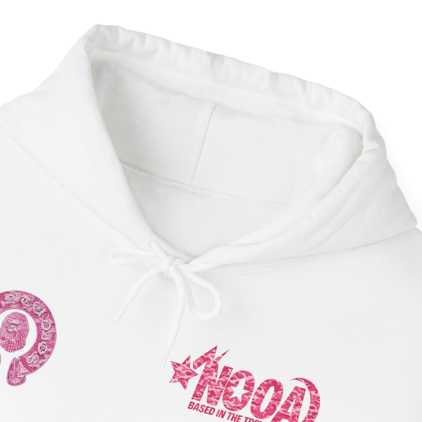 Hoodie — NOOA Pink Logo Graphic Hoodie (Based in the Trenches)