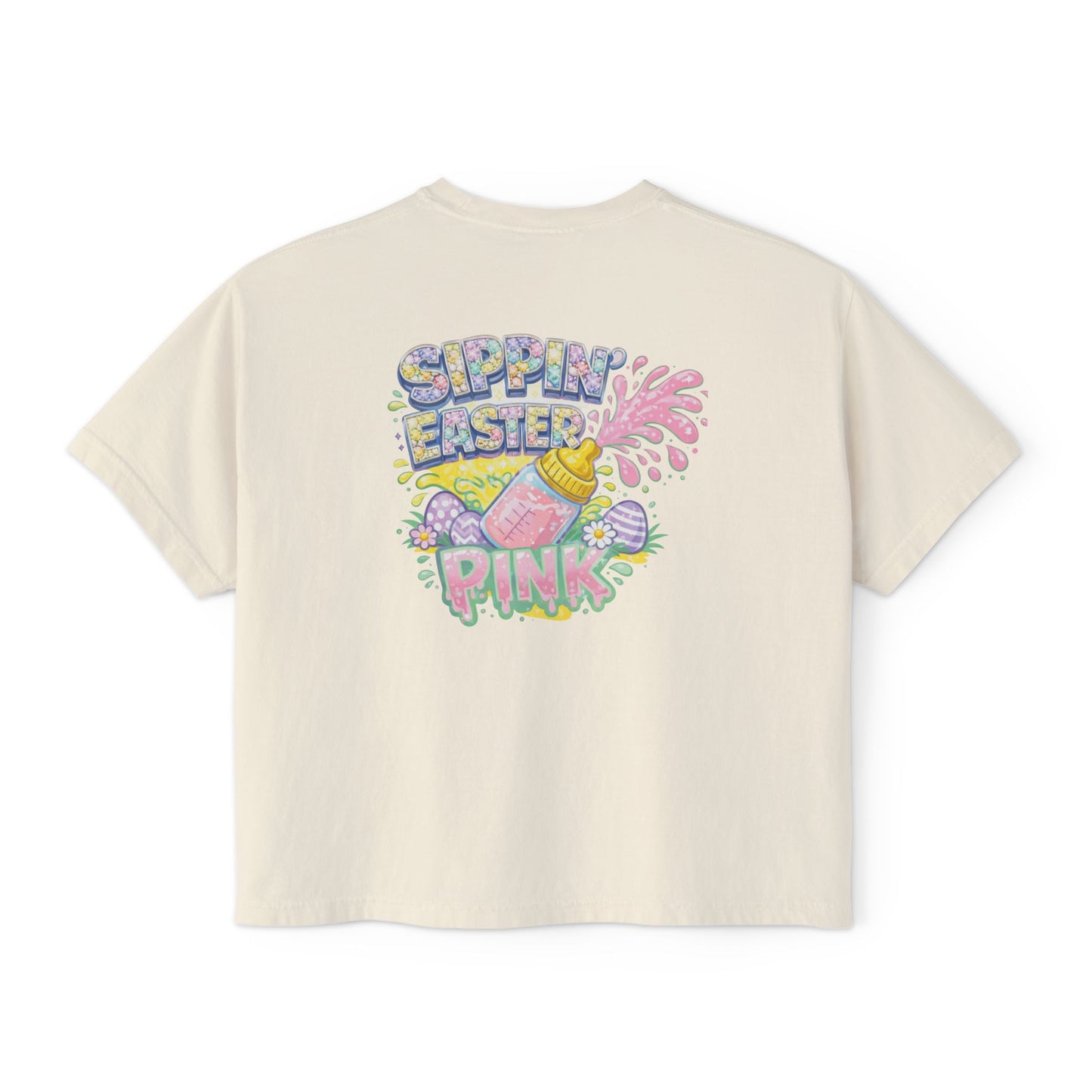 SIPPIN EASTER CROPPED TEE
