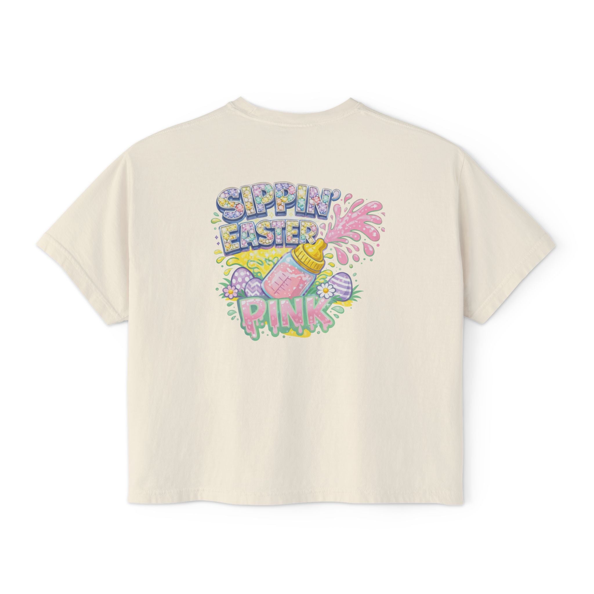 SIPPIN EASTER CROPPED TEE