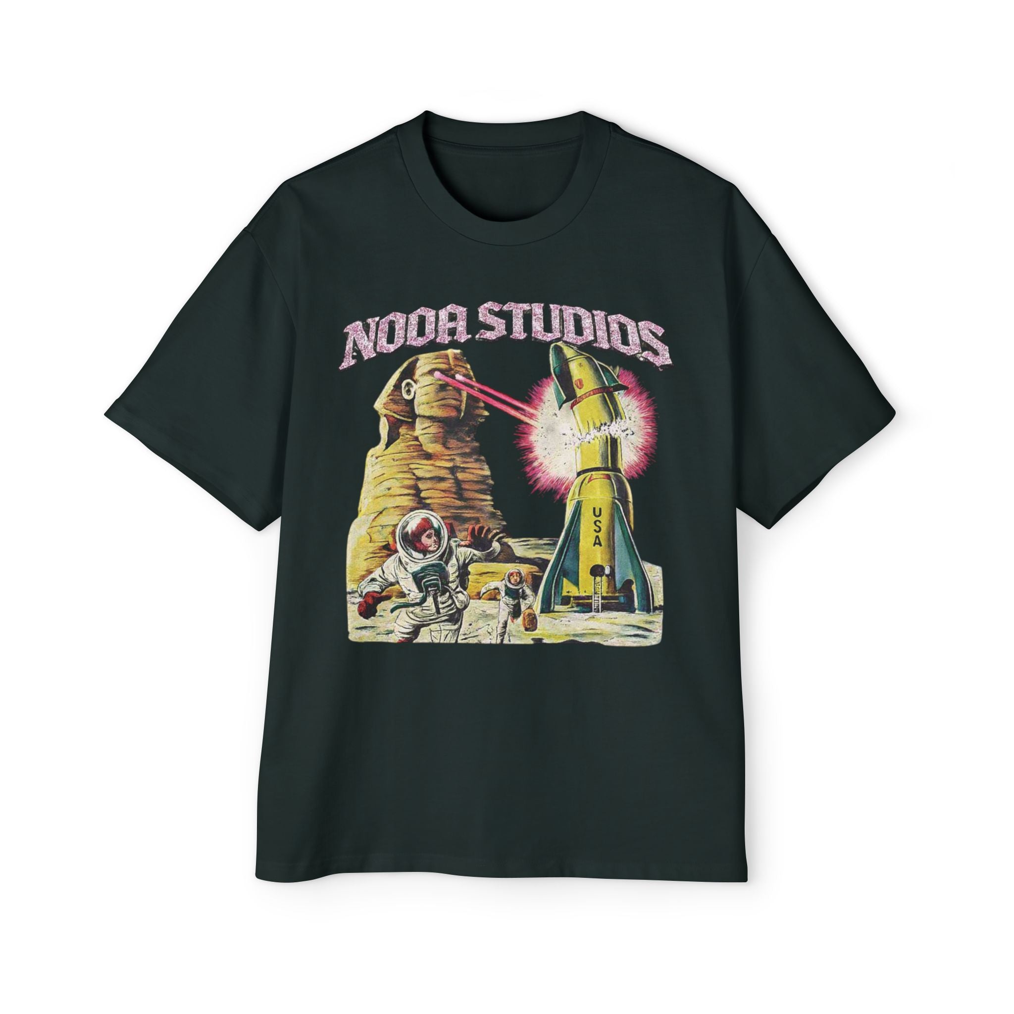 Vintage Space Tour T‑Shirt — "Nooa Studios 2026 World Tour" Graphic Tee