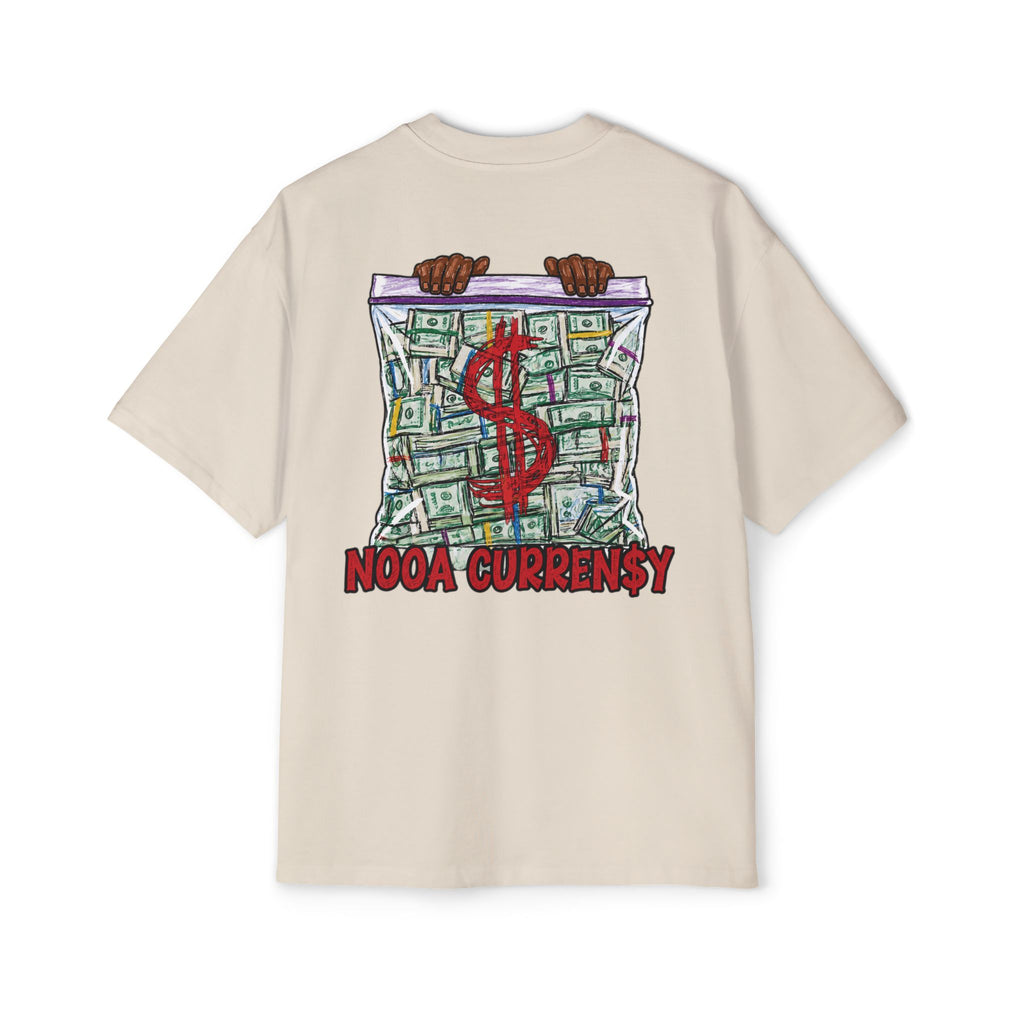 Money Bag Graphic Tee — "Nooa Currency" Oversized Men’s T-Shirt