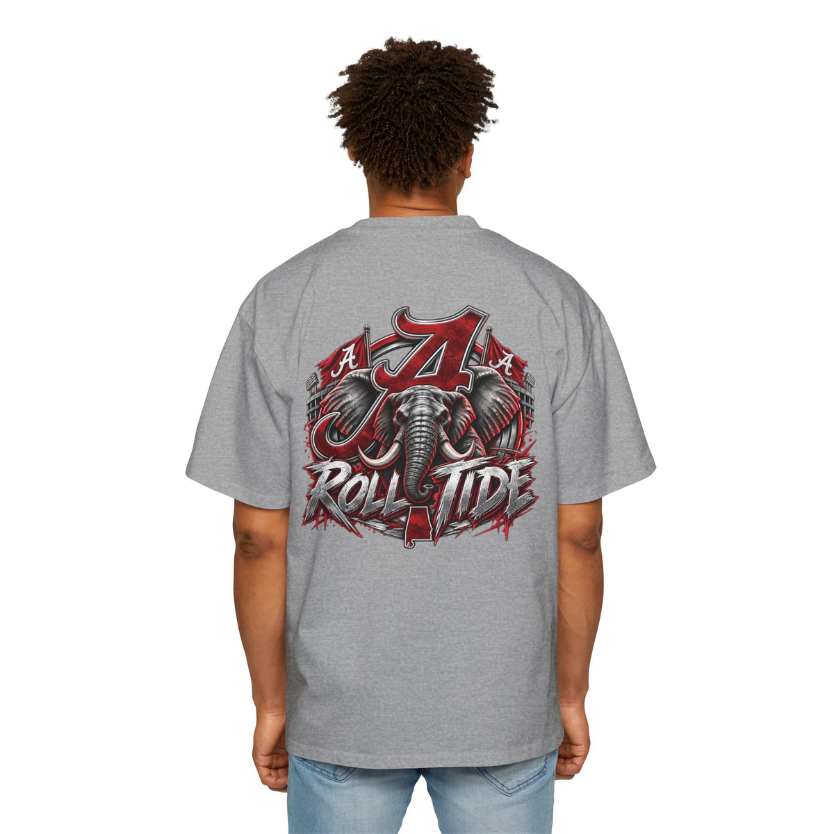 T-Shirt — 'Roll Tide' Crimson Elephant College Football Tee