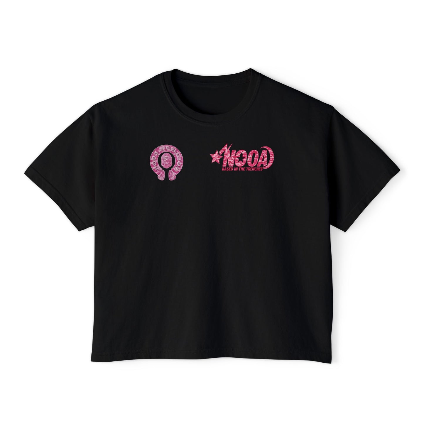 Women's Boxy Tee — NOOA PINK CAMO