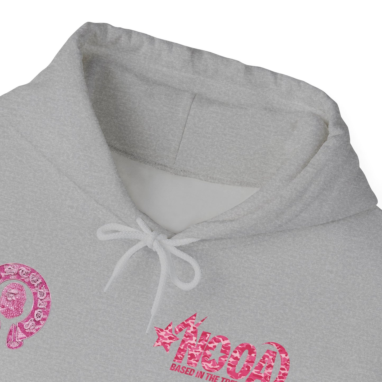 Hoodie — NOOA Pink Logo Graphic Hoodie (Based in the Trenches)