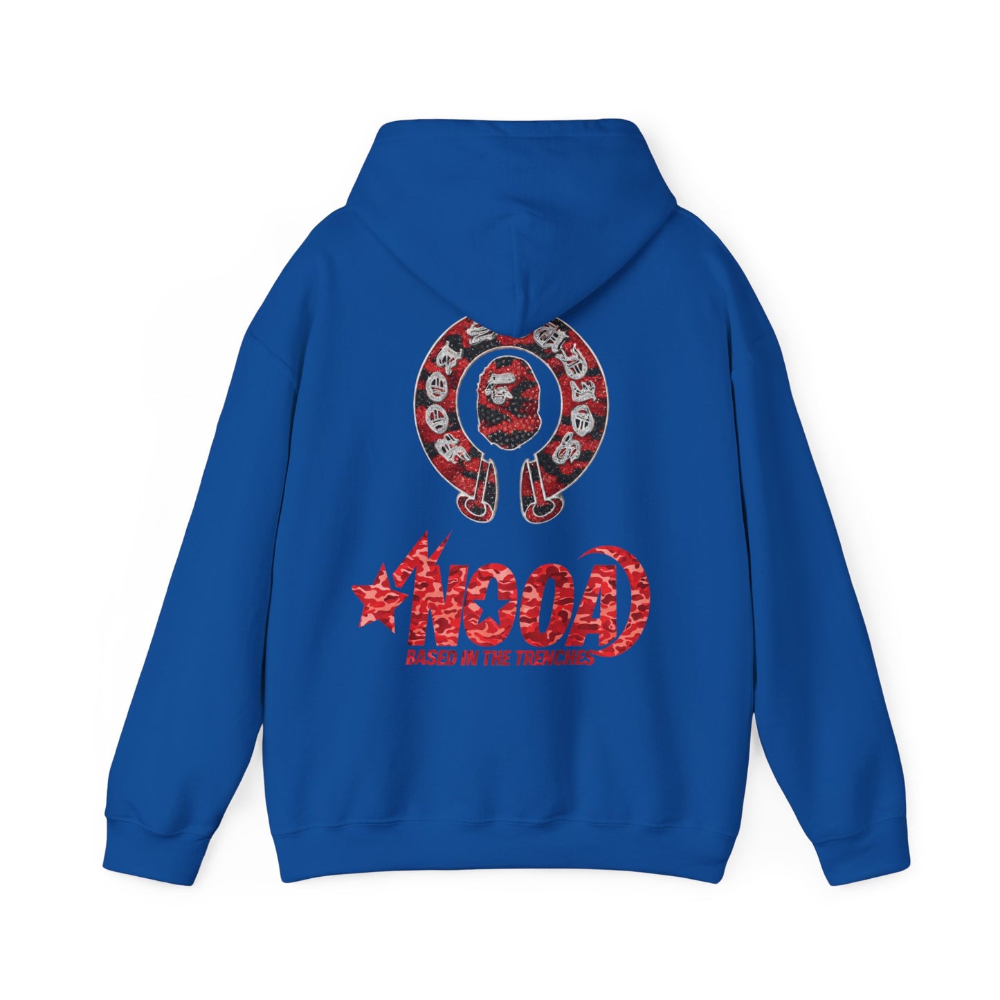 NOOA 'Based in the Trenches' Graphic Hoodie — Retro Star Logo Pullover