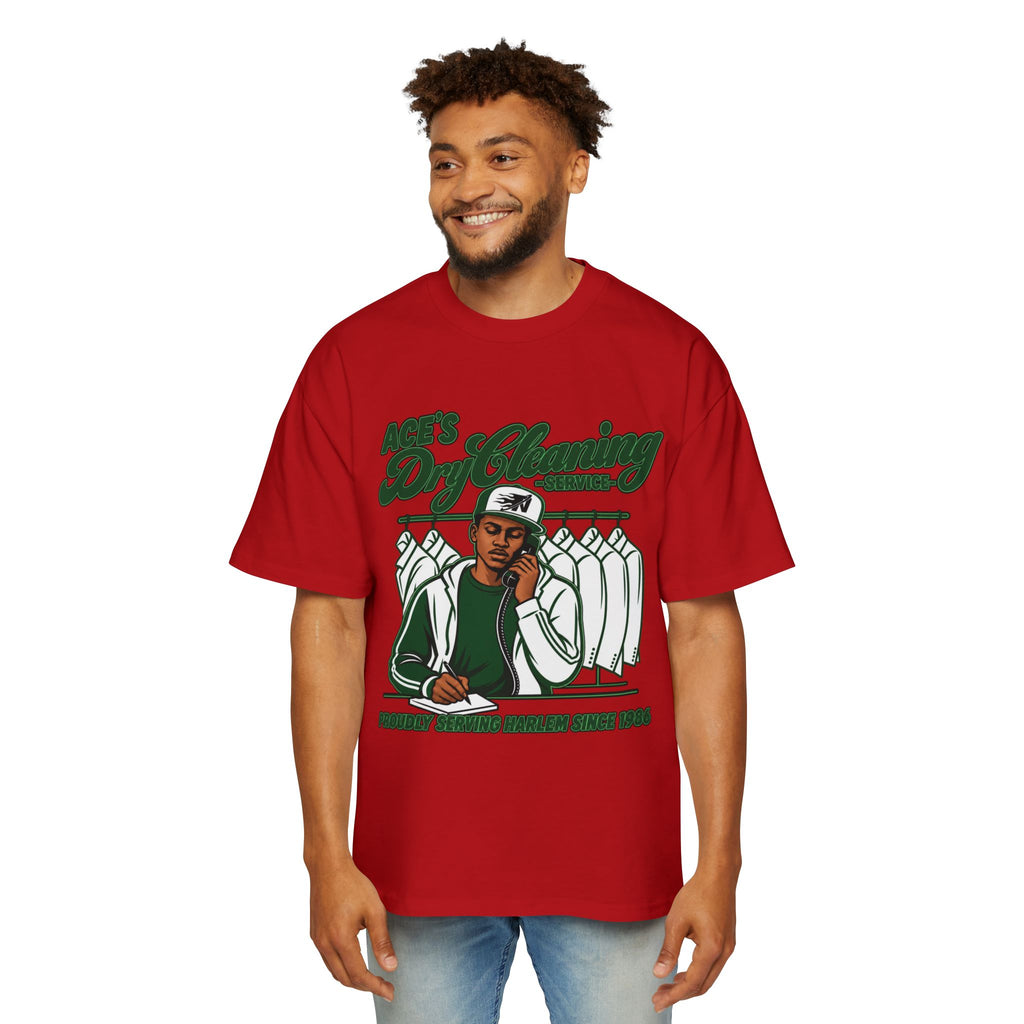 Ace’s Dry Cleaning Graphic Tee — ‘Proudly Serving Harlem Since 1986’ (Nooa Currency Back Print)