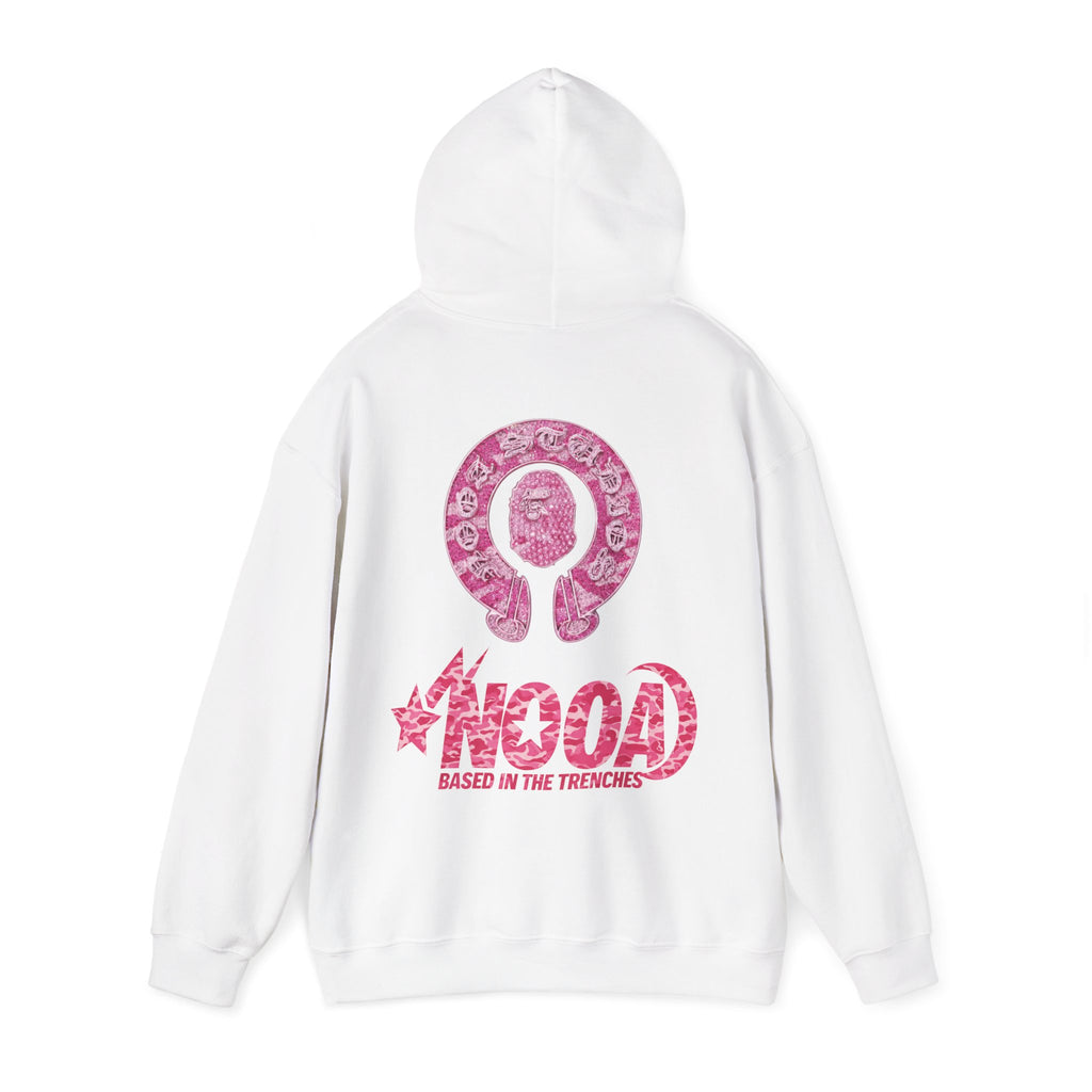 Hoodie — NOOA Pink Logo Graphic Hoodie (Based in the Trenches)