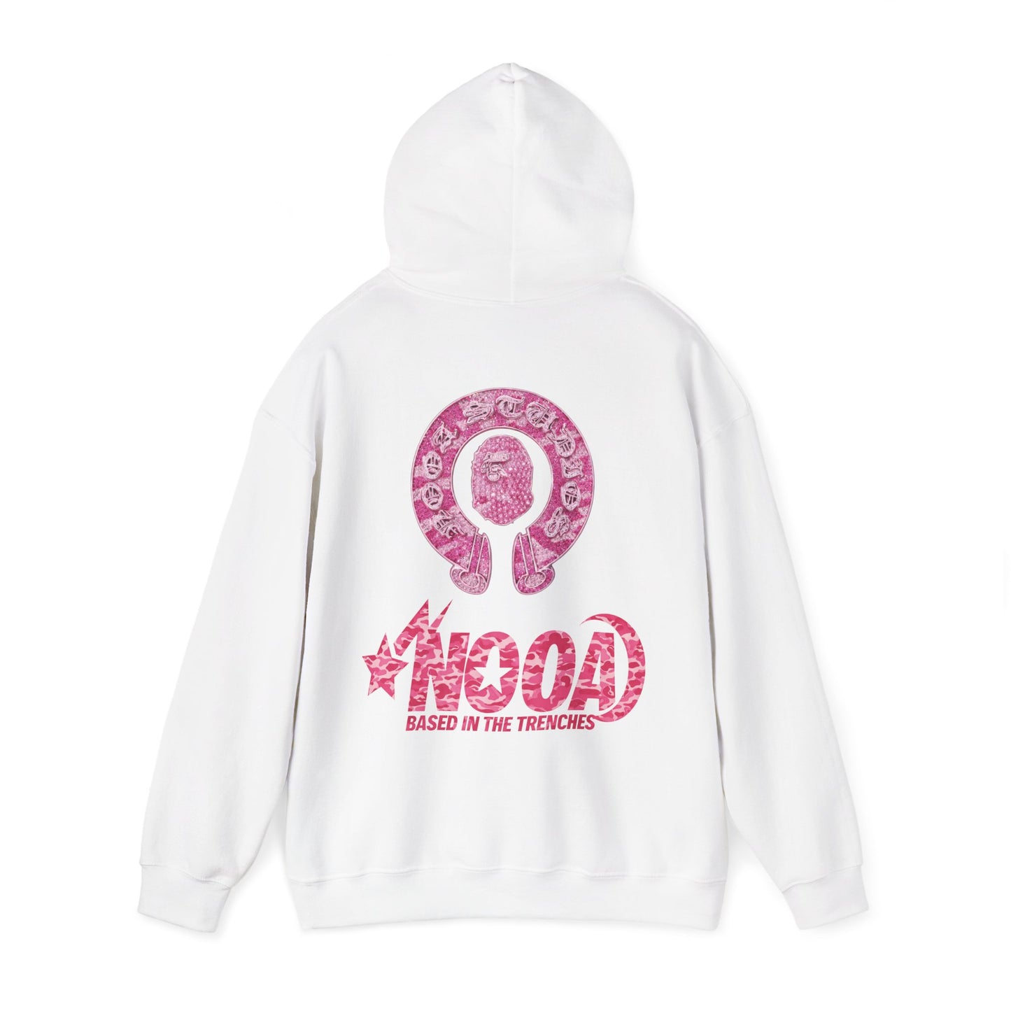 Hoodie — NOOA Pink Logo Graphic Hoodie (Based in the Trenches)