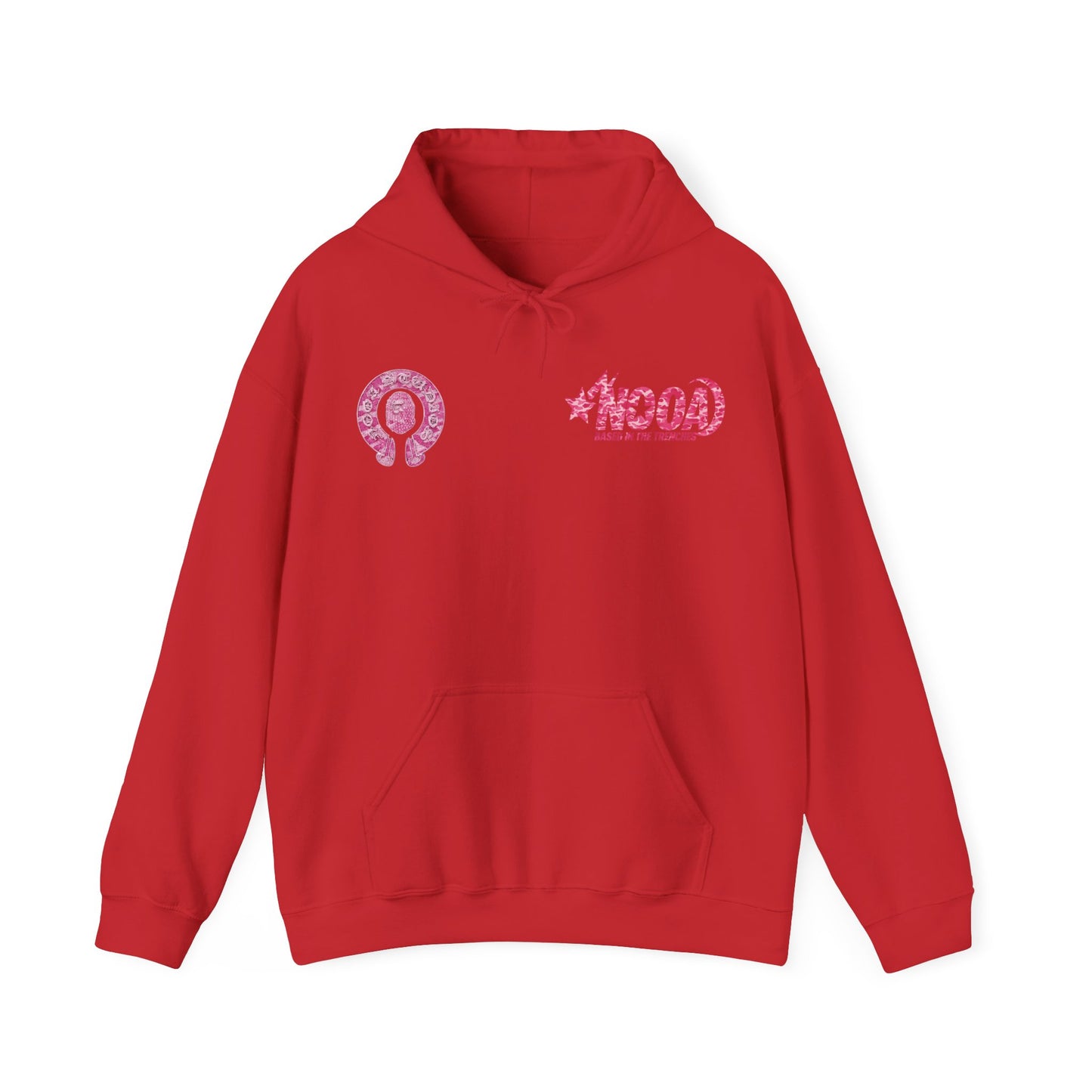 Hoodie — NOOA Pink Logo Graphic Hoodie (Based in the Trenches)