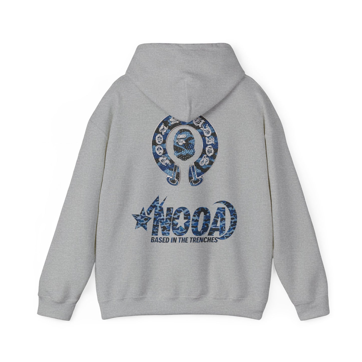 NOOA Logo Hoodie — 'Based in the Trenches' Graphic Pullover