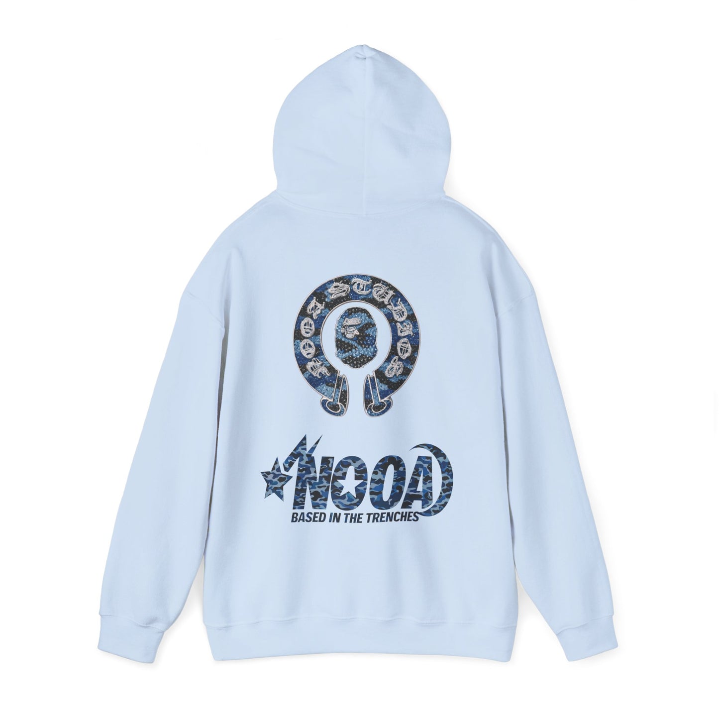 NOOA Logo Hoodie — 'Based in the Trenches' Graphic Pullover
