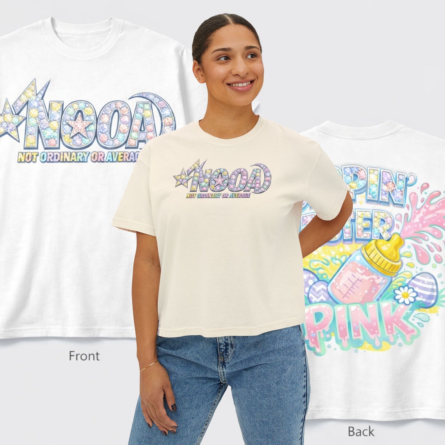 SIPPIN EASTER CROPPED TEE