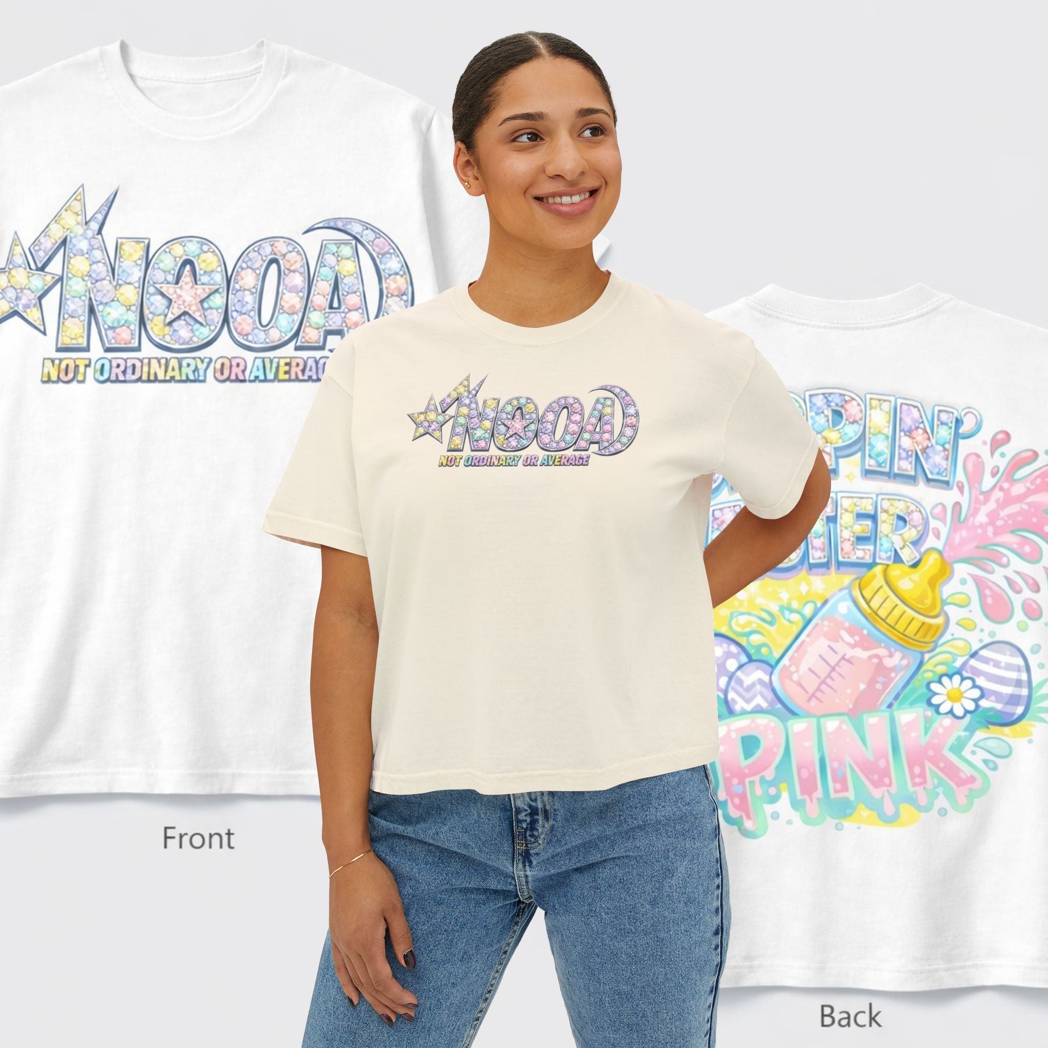SIPPIN EASTER CROPPED TEE
