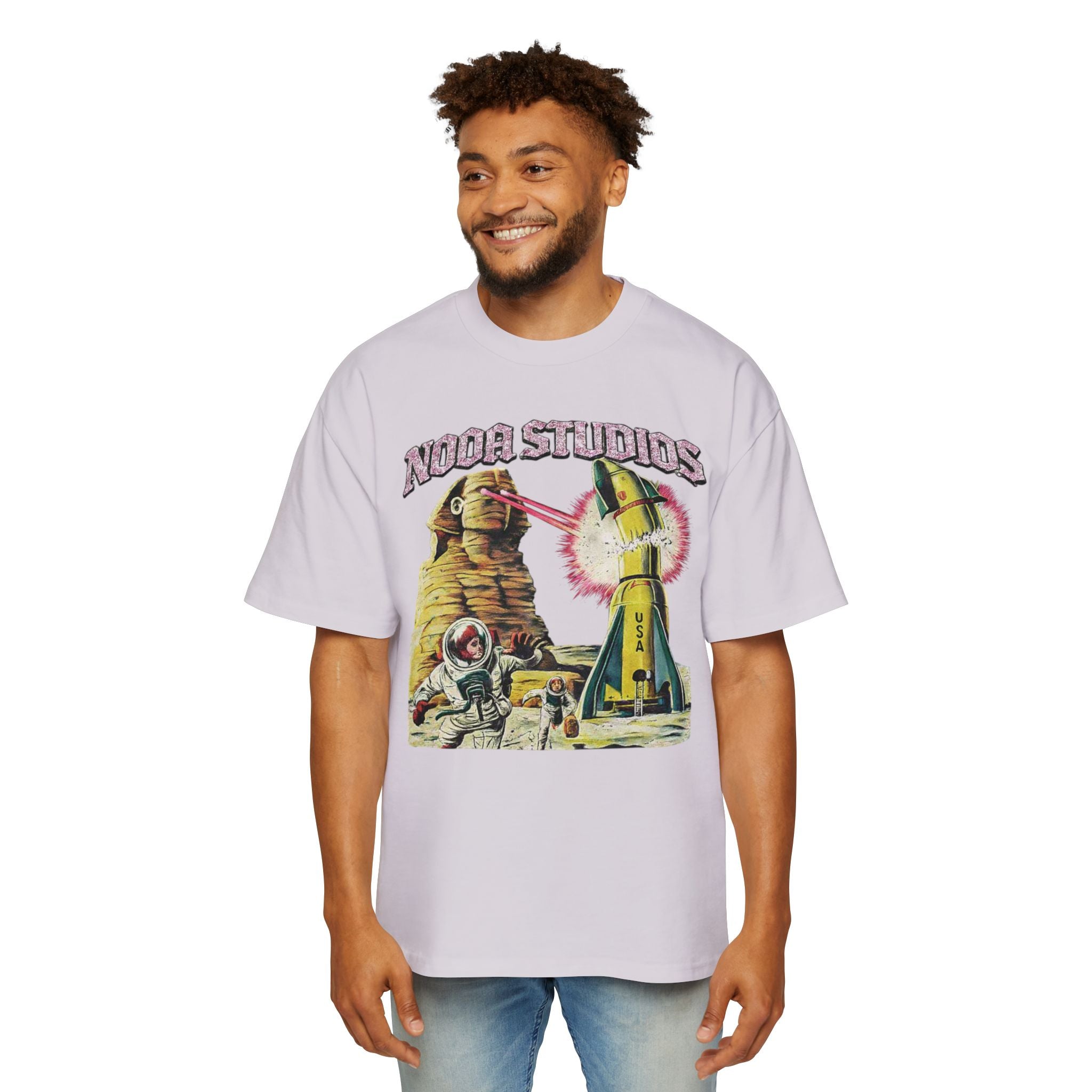 Vintage Space Tour T‑Shirt — "Nooa Studios 2026 World Tour" Graphic Tee