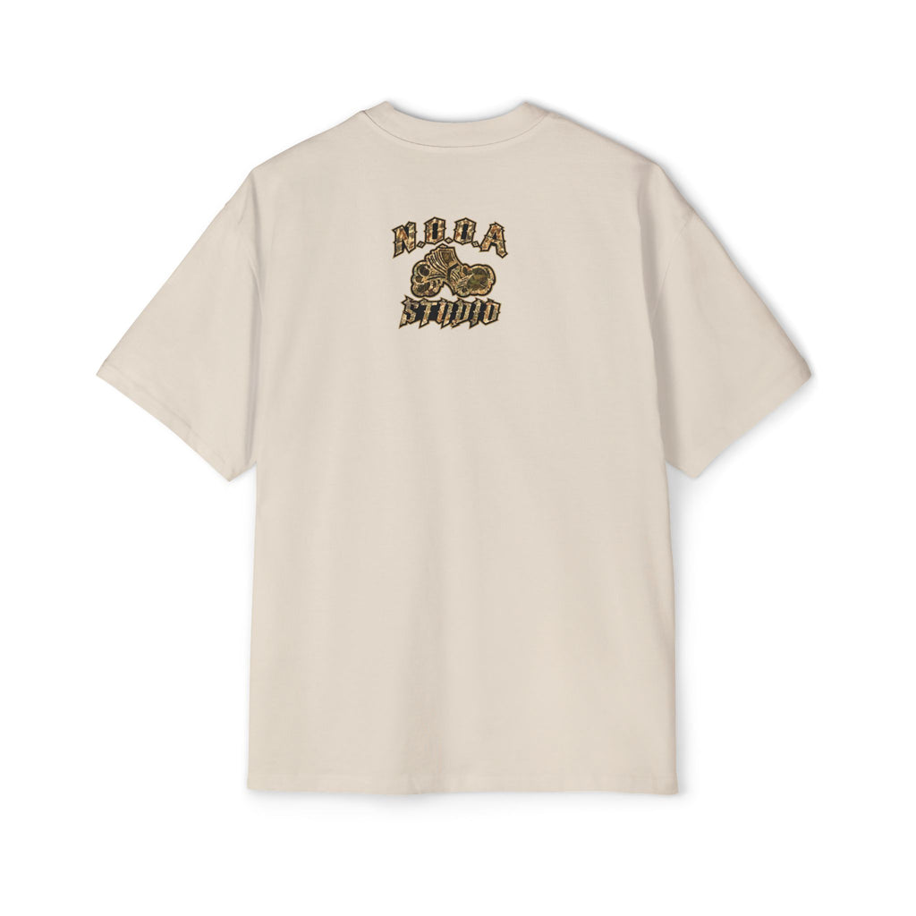 Men's Oversized Tee — Retro Hip-Hop Collage "Don't Let it Move" Graphic