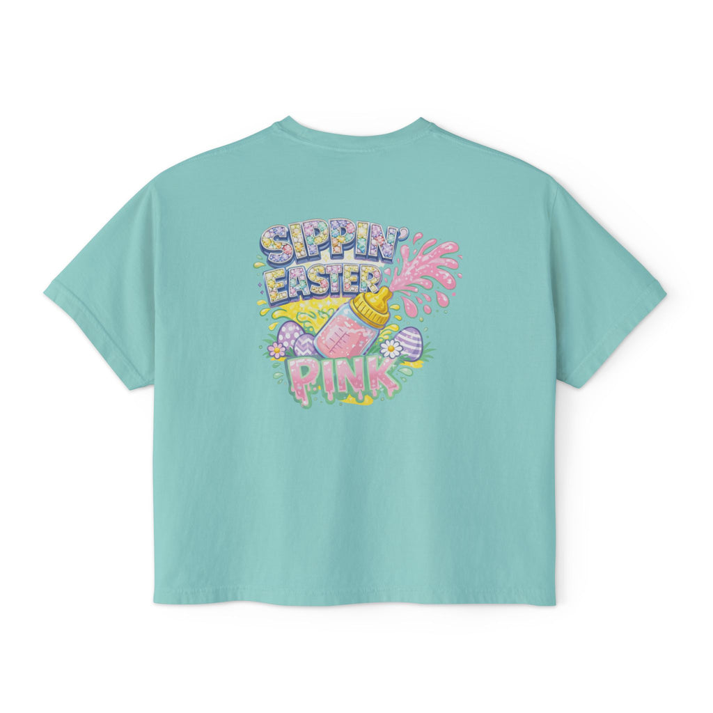 SIPPIN EASTER CROPPED TEE