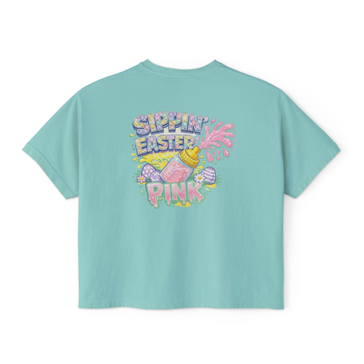 SIPPIN EASTER CROPPED TEE