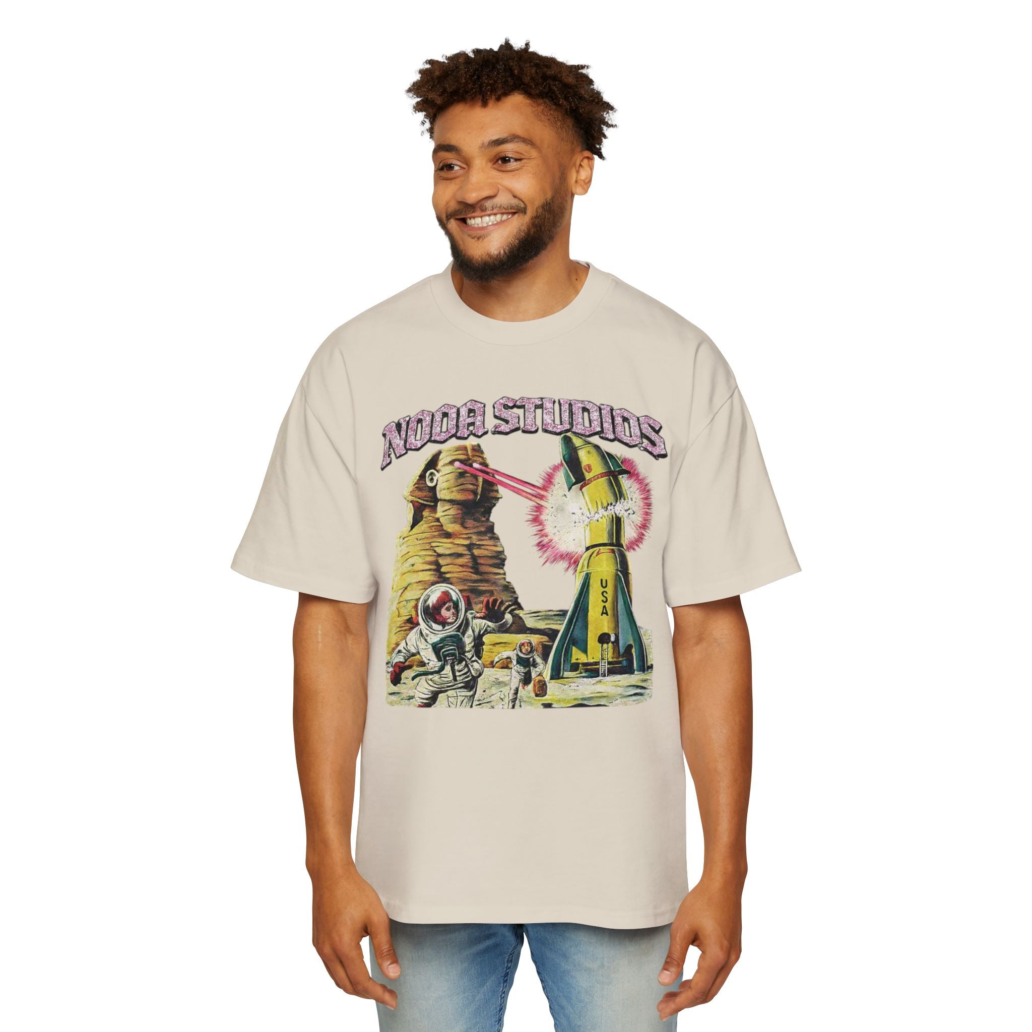 Vintage Space Tour T‑Shirt — "Nooa Studios 2026 World Tour" Graphic Tee