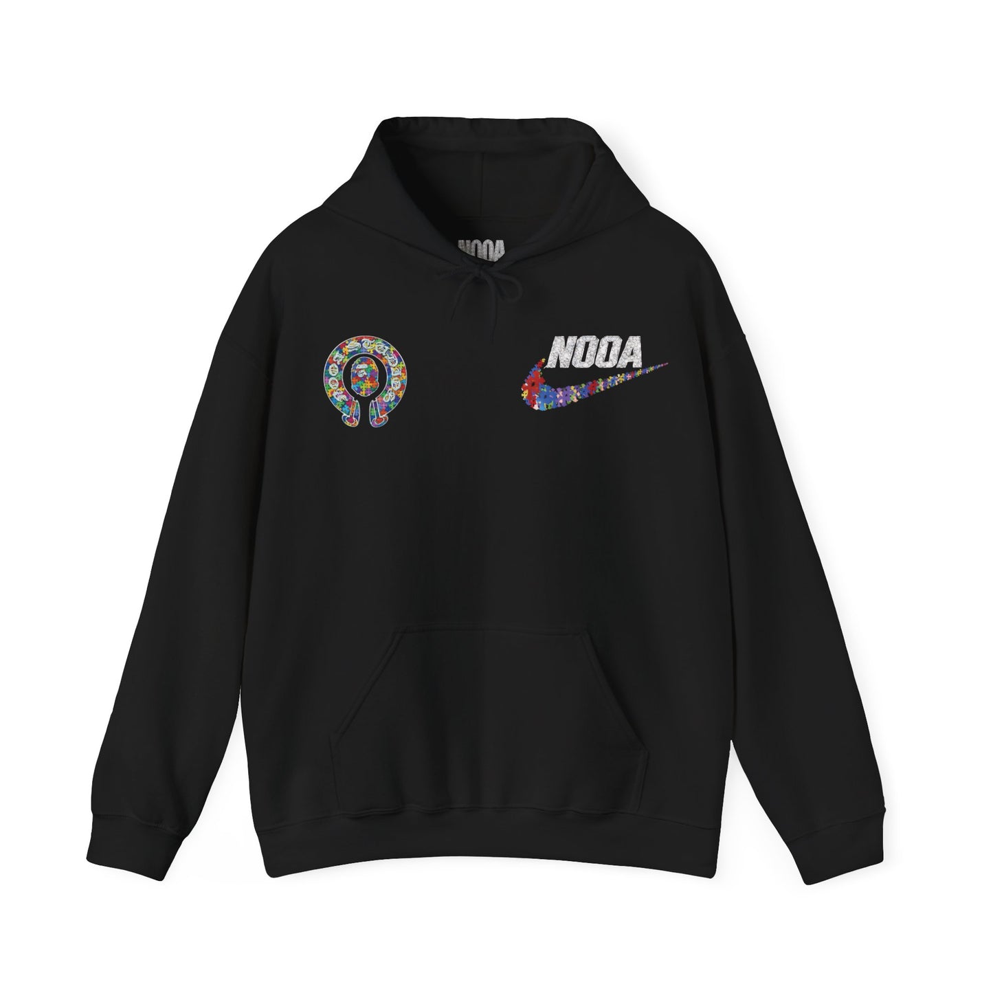 NOOA Floral Logo Hoodie - Colorful Nike Swoosh Pullover