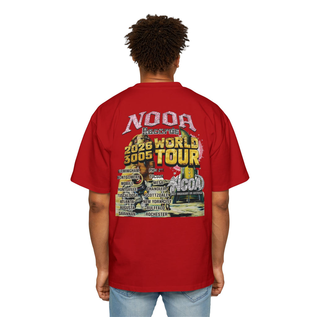 Vintage Space Tour T‑Shirt — "Nooa Studios 2026 World Tour" Graphic Tee