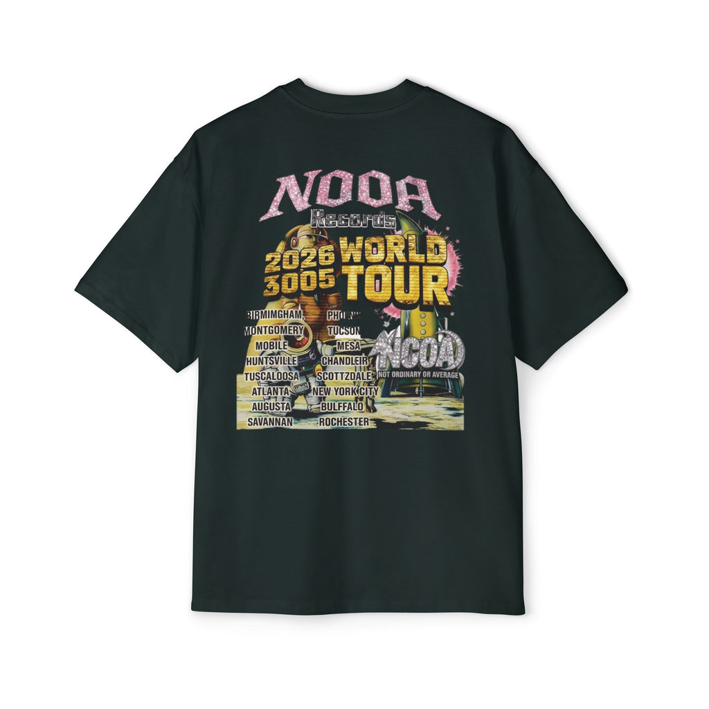 Vintage Space Tour T‑Shirt — "Nooa Studios 2026 World Tour" Graphic Tee