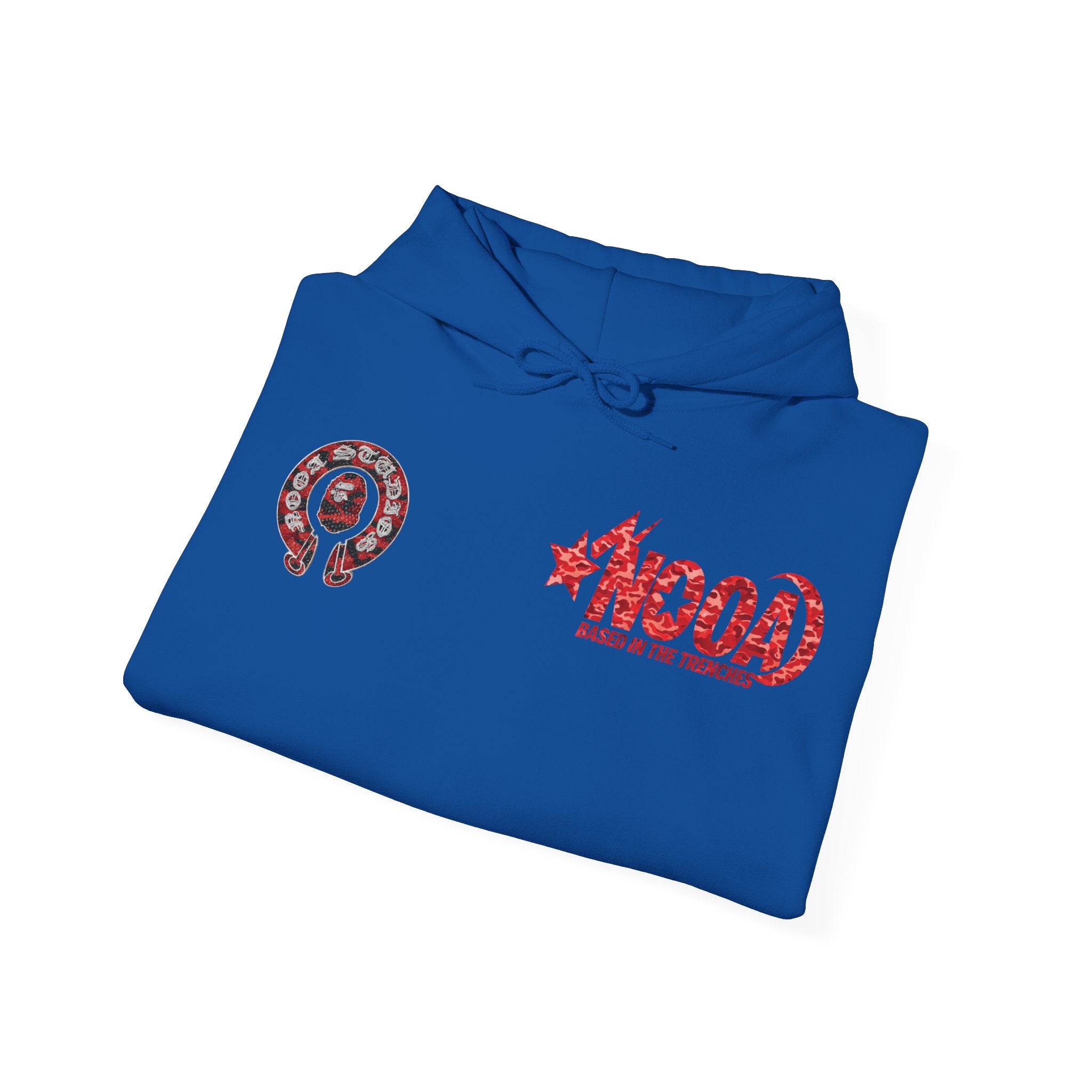 NOOA 'Based in the Trenches' Graphic Hoodie — Retro Star Logo Pullover