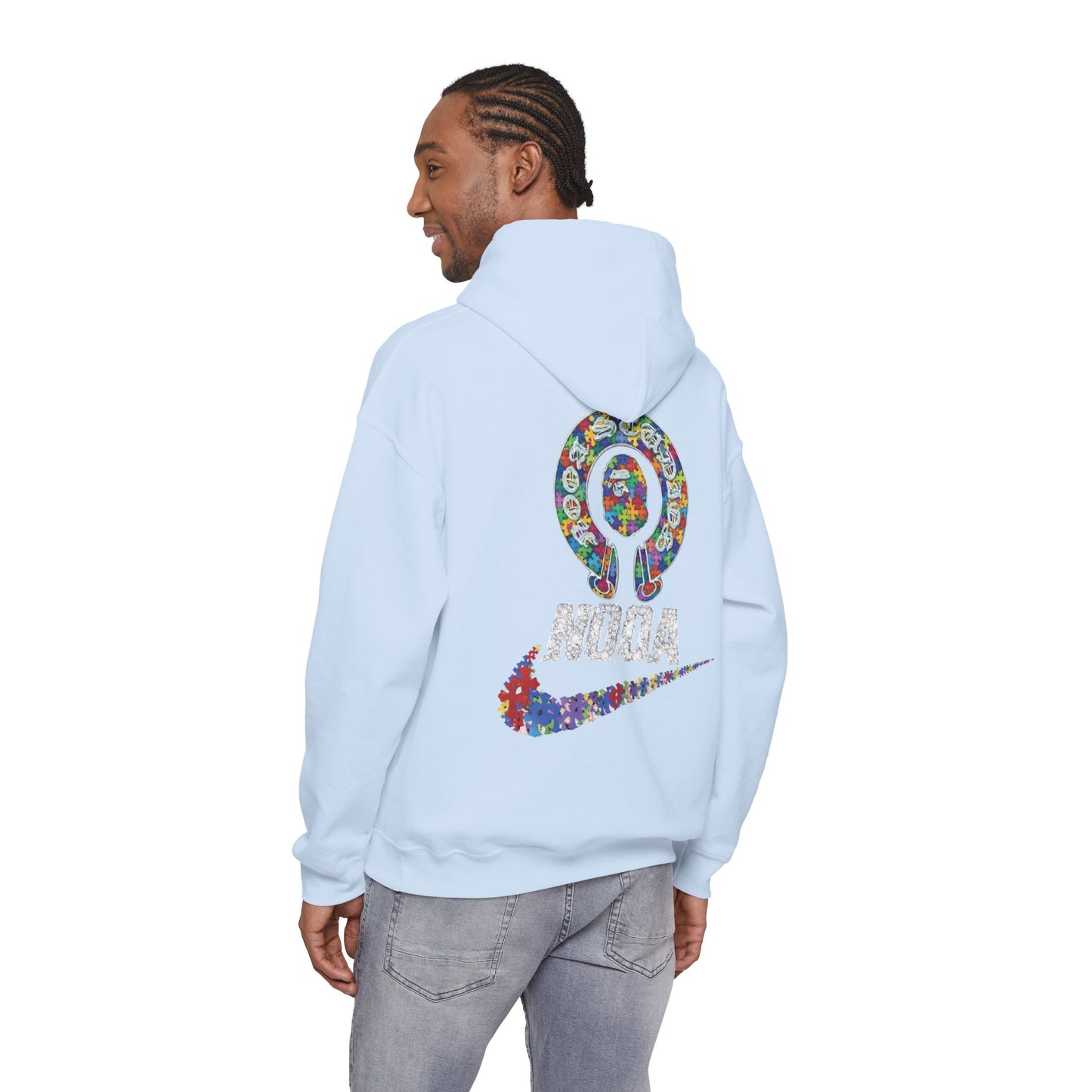 NOOA Floral Logo Hoodie - Colorful Nike Swoosh Pullover