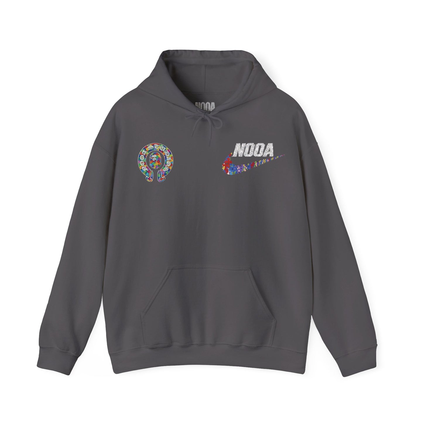 NOOA Floral Logo Hoodie - Colorful Nike Swoosh Pullover