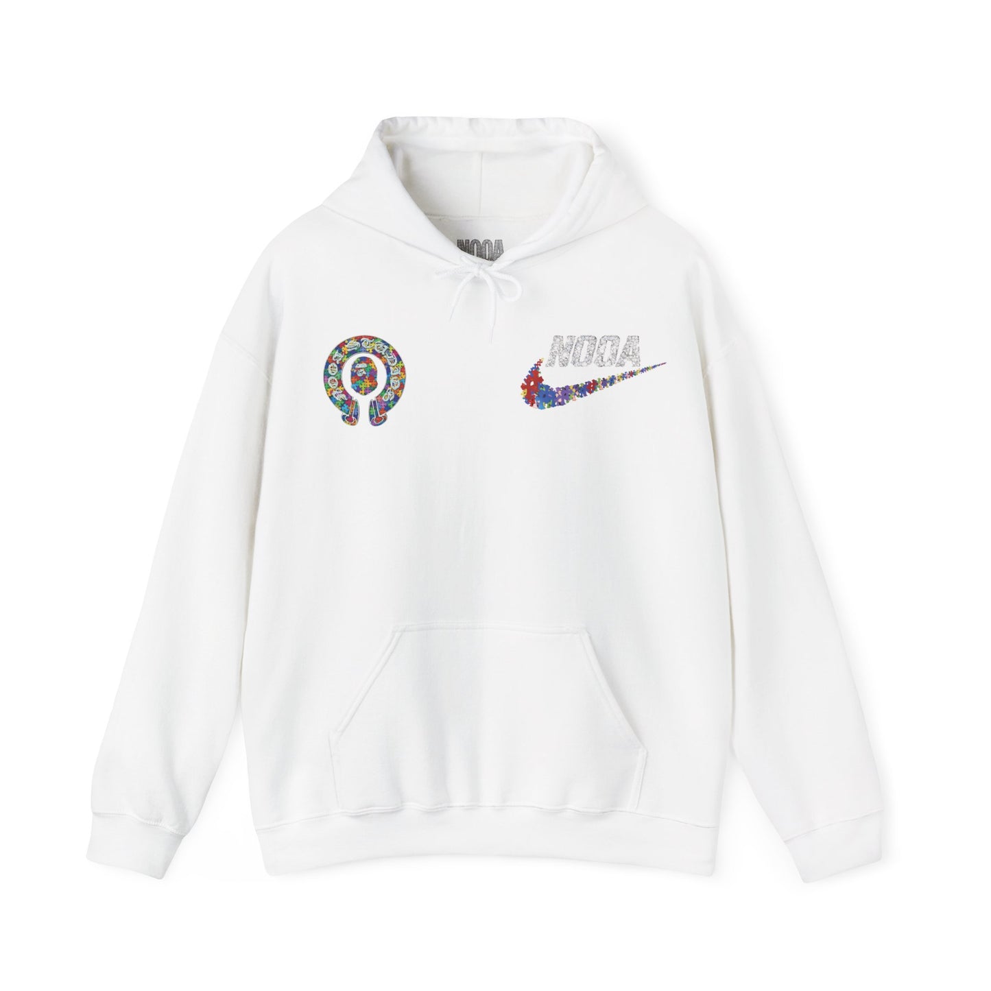 NOOA Floral Logo Hoodie - Colorful Nike Swoosh Pullover