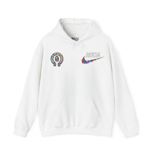 NOOA Floral Logo Hoodie - Colorful Nike Swoosh Pullover
